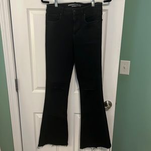 AMERICAN EAGLE Black Flare Jeans